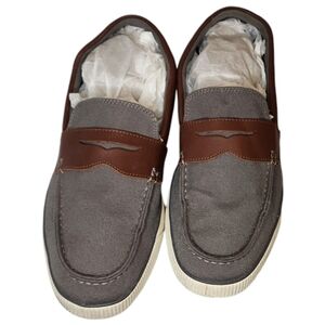 Cole Haan Men Nantucket 2.0‎ Grey and Brown Penny Loafer Slip-on size 9.5